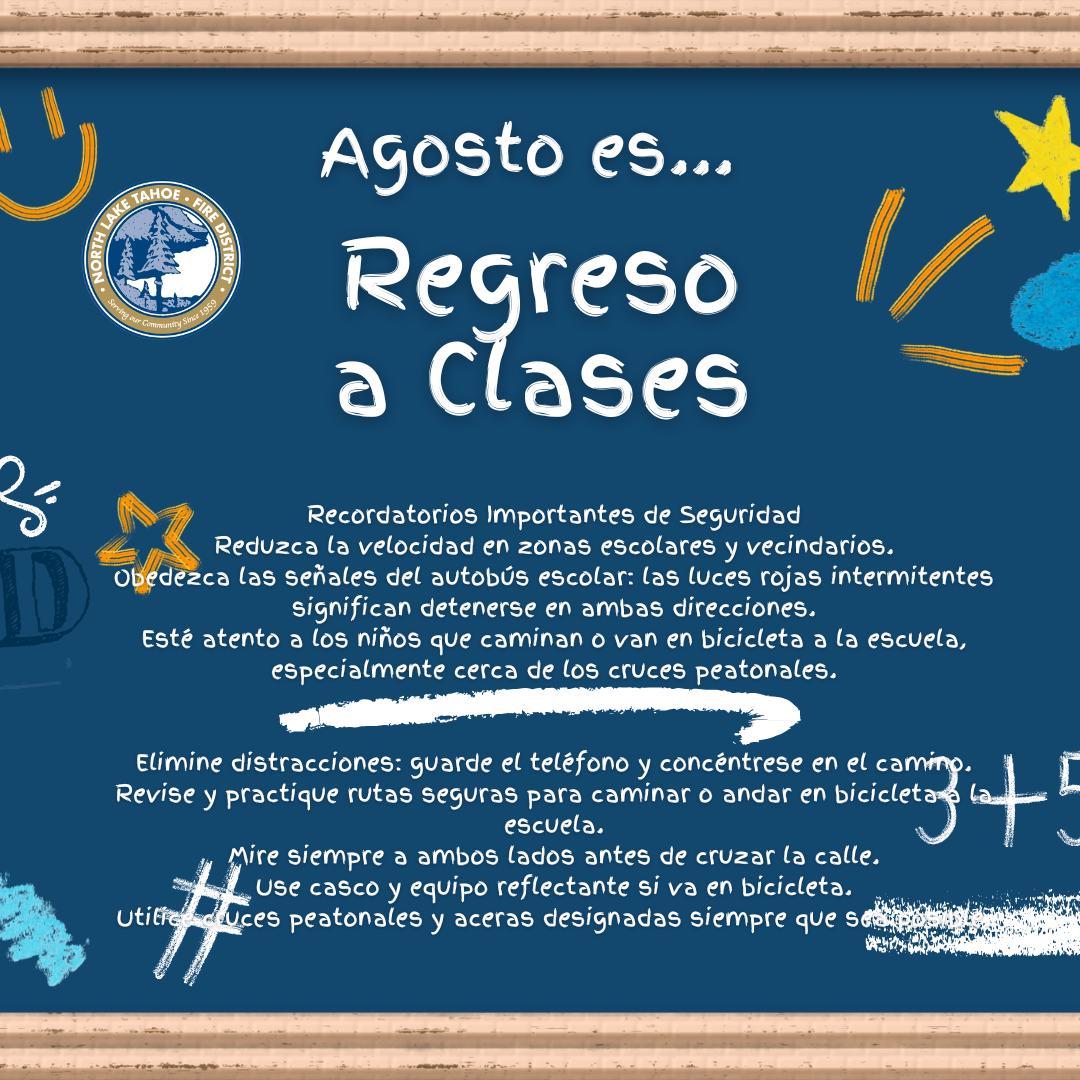 Back To School Safety Spanish